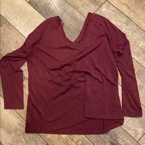 Womens Lou & Grey Burgundy shirt Medium